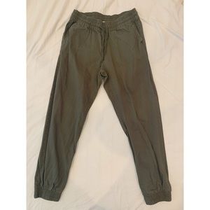 Green Jogger Dress Pants